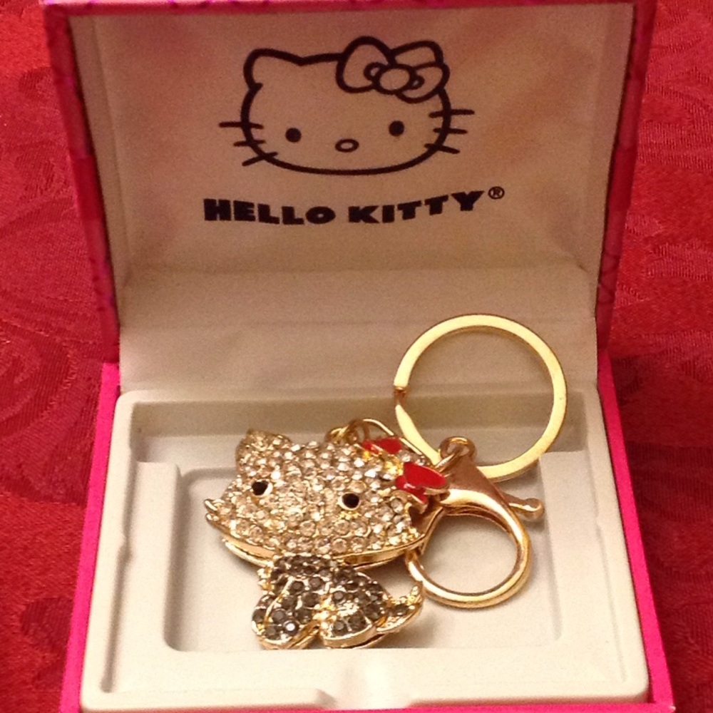 ๐ฅ SOLD ๐ฅello Charming Kitty Bag Charm,Key Chain - Picture 1 of 3